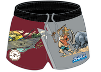 Rod and Rifle Footy Shorts Cherabin in Boat