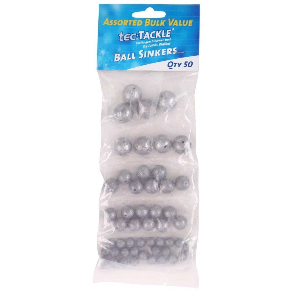 Jarvis Walker Assorted Ball Sinker 50pk