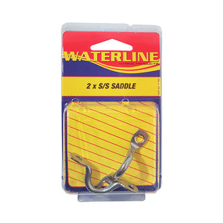 Waterline 171462 stainless steel canopy saddles in original two-pack packaging