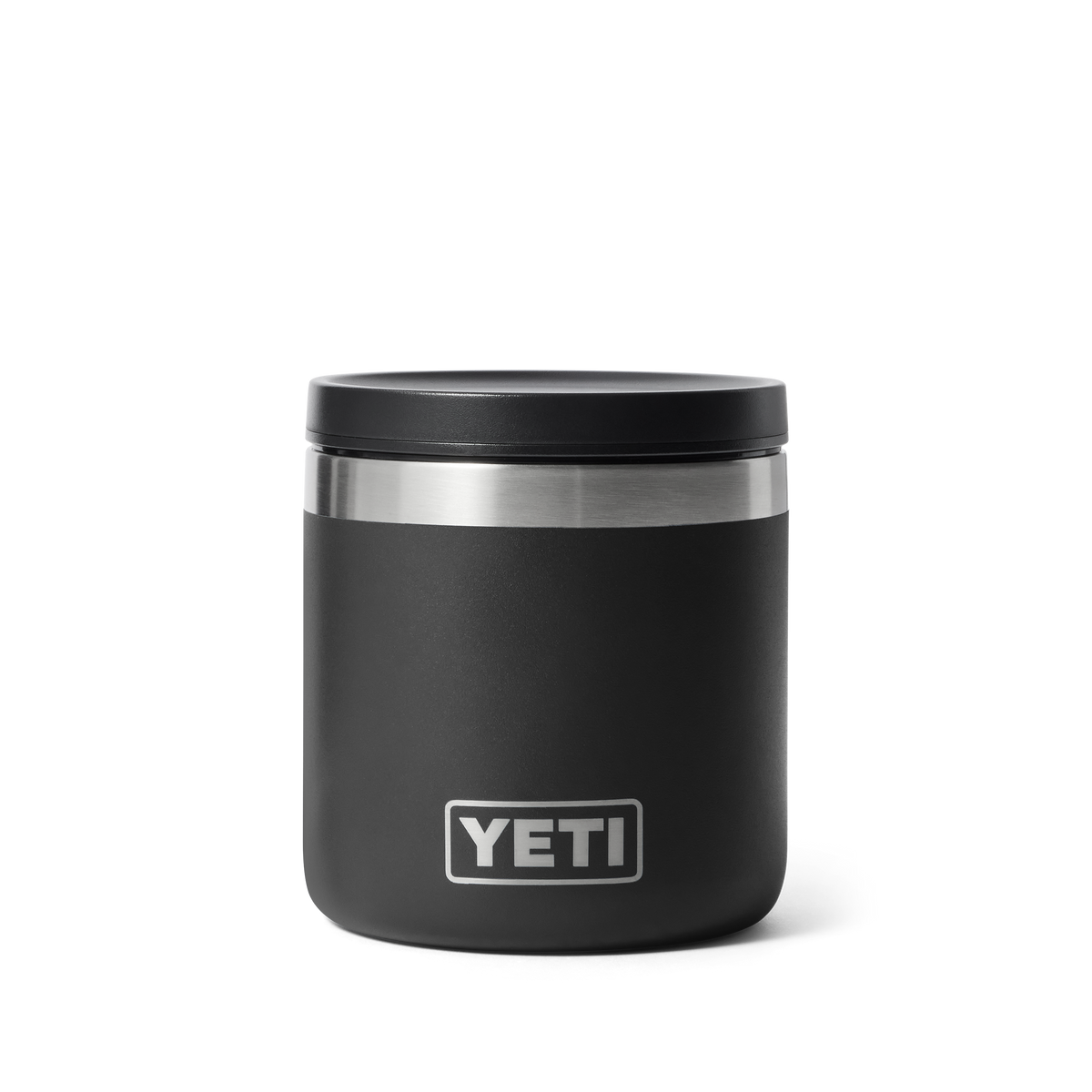 YETI Rambler 8oz insulated food jar in Black, front view