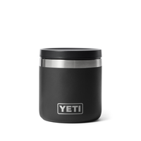 YETI Rambler 8oz insulated food jar in Black, front view