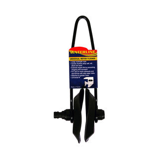 Waterline large rectangular outboard motor flusher with black handle and two cups