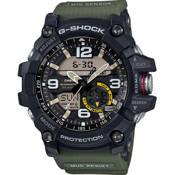 Casio G-Shock MudMaster Twin Sensor Green Band