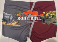 Rod and Rifle Footy Shorts Cherabin in Boat