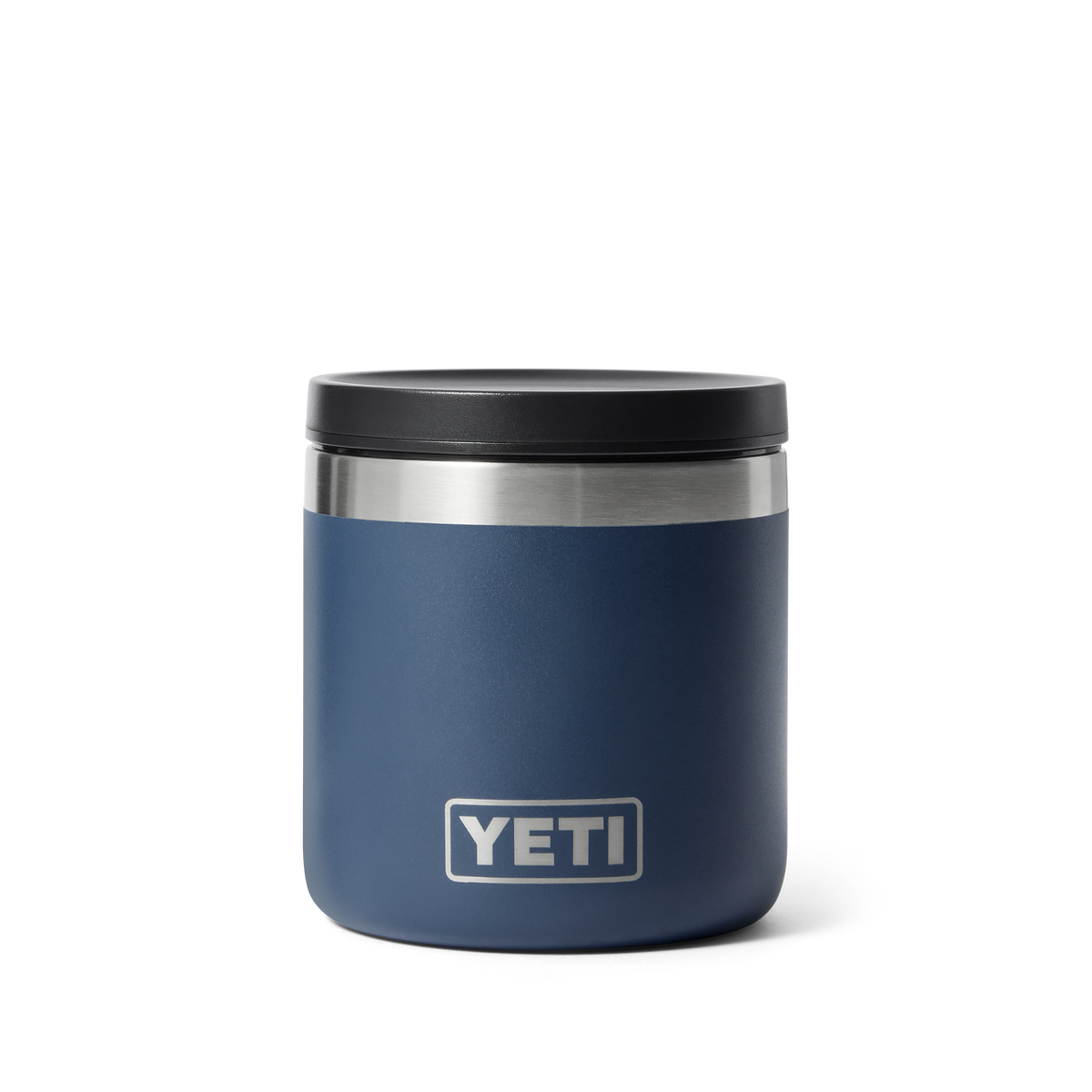 YETI Rambler 8oz insulated food jar in Navy, front view