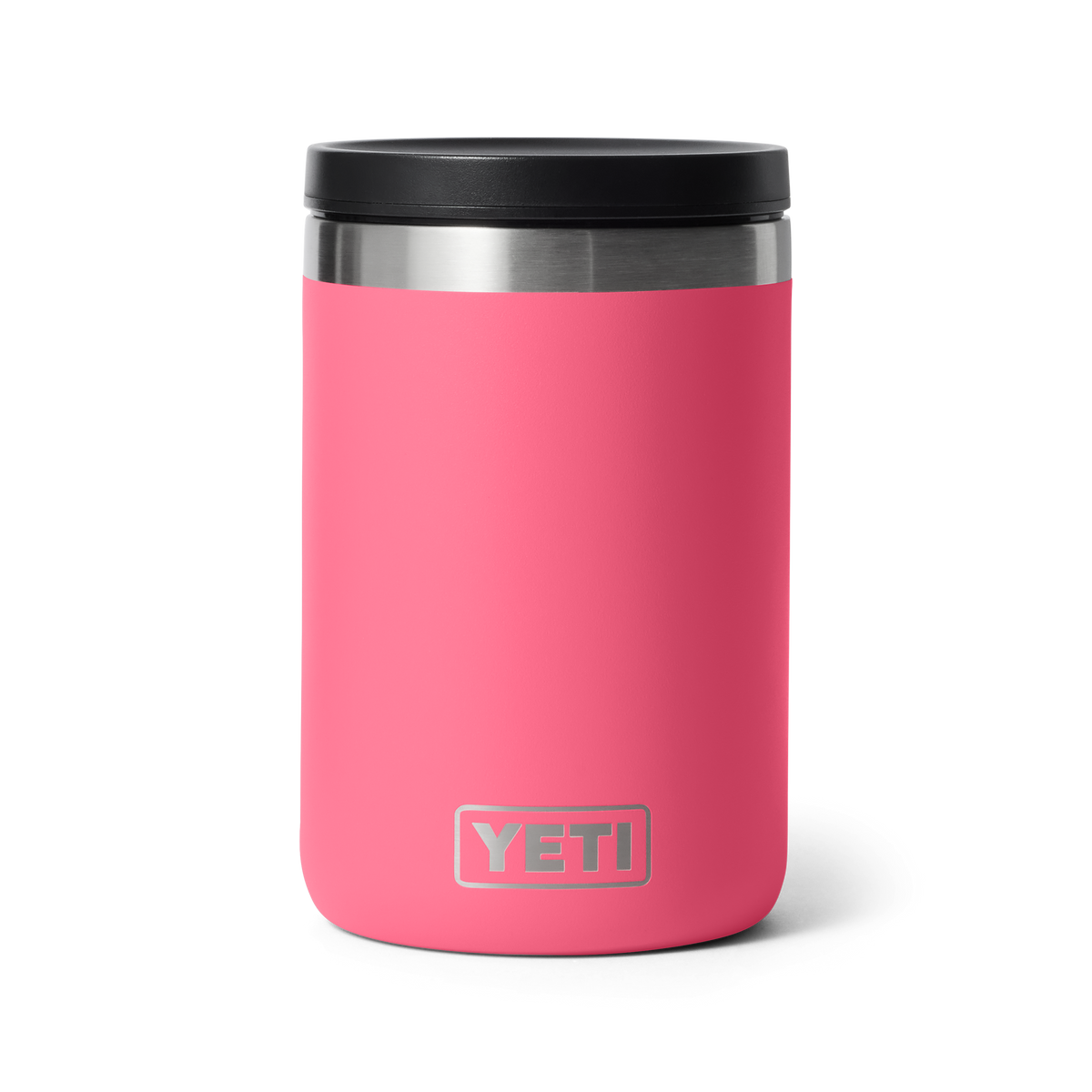 YETI Rambler 16oz insulated food jar in Tropical Pink, front view