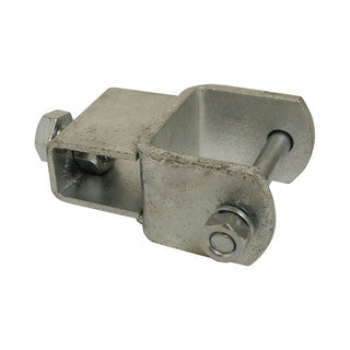 Milde Marine 761081 galvanised bolt-on 2-inch × 2-inch tube adjuster for 18mm square tube