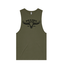 Rod and Rifle Barnard Buffalo Tank in Army Green, front view of exact Wild Creek supplier mock-up