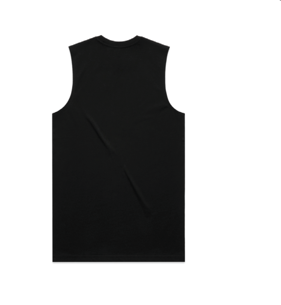 Rod and Rifle Barra Skeleton Tank in Black, back view of exact Wild Creek supplier mock-up