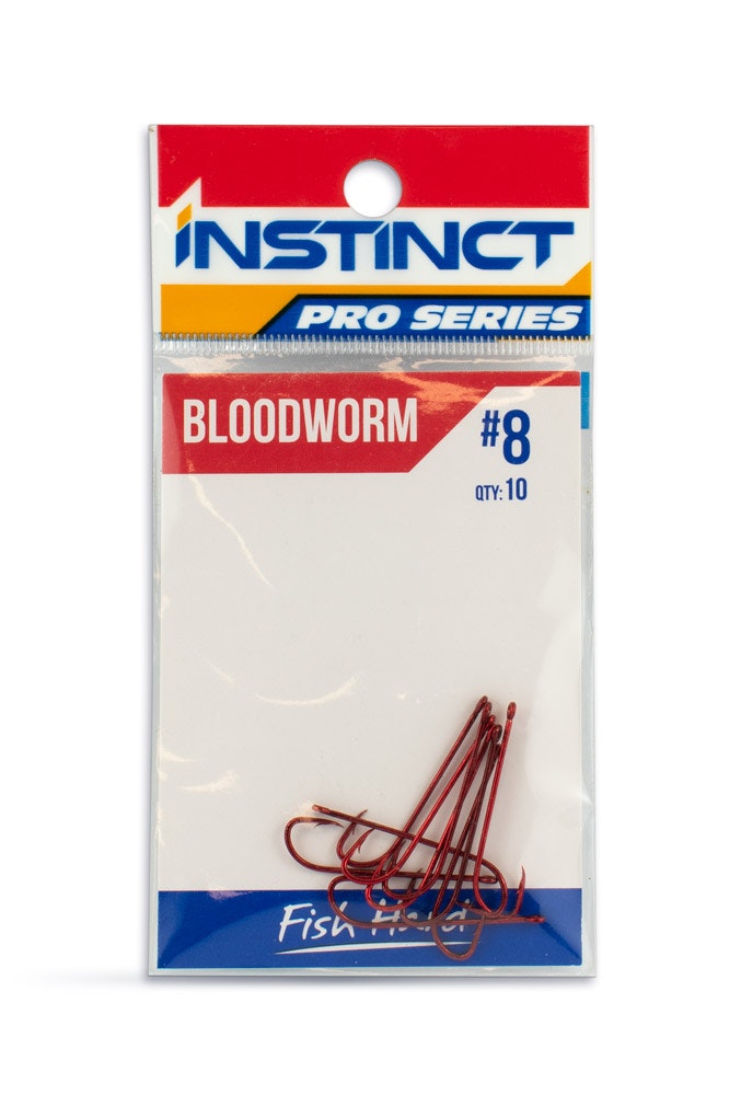 Instinct Pro Hook Bloodworm Red - 8