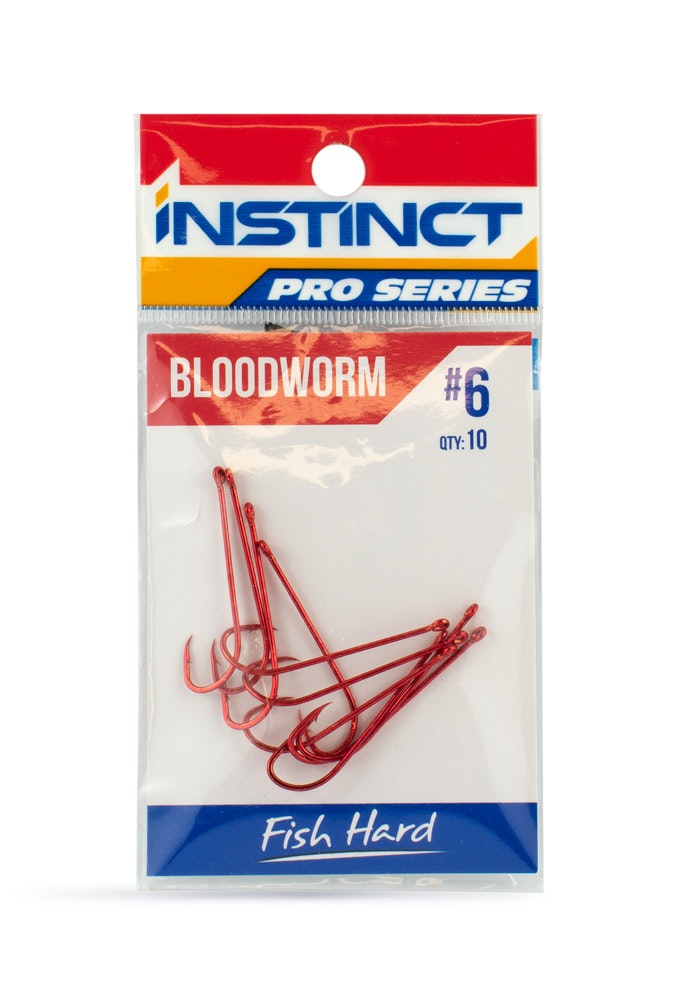 Instinct Pro Hook Bloodworm Red - 6
