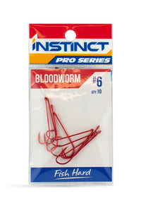 Instinct Pro Hook Bloodworm Red - 6
