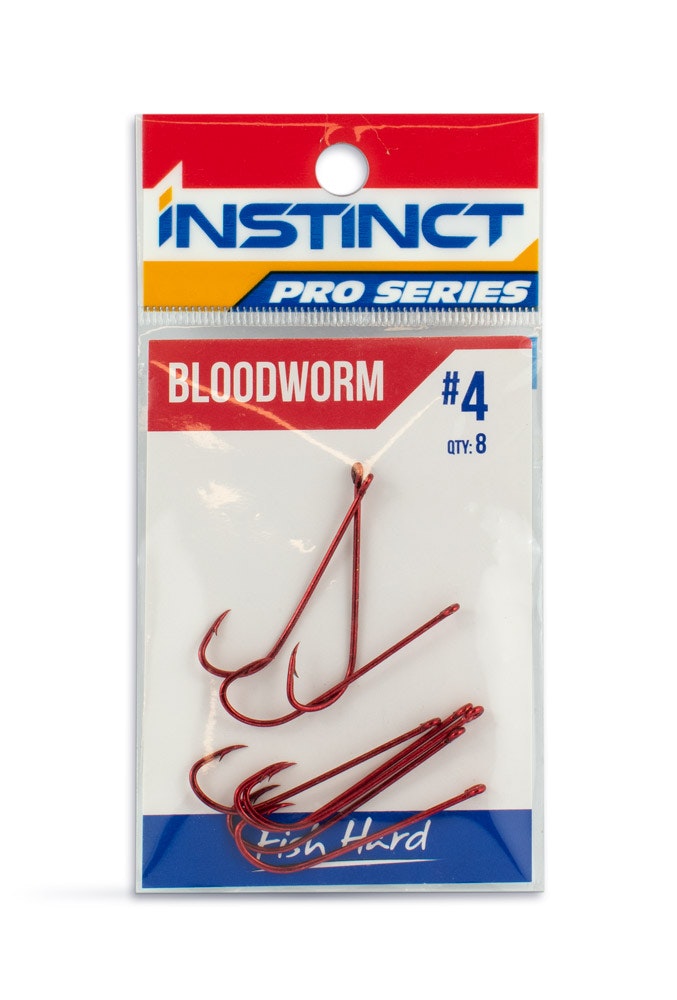 Instinct Pro Hook Bloodworm Red - 4