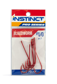 Instinct Pro Hook Bloodworm Red - 1/0