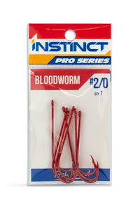 Instinct Pro Hook Bloodworm Red - 2/0