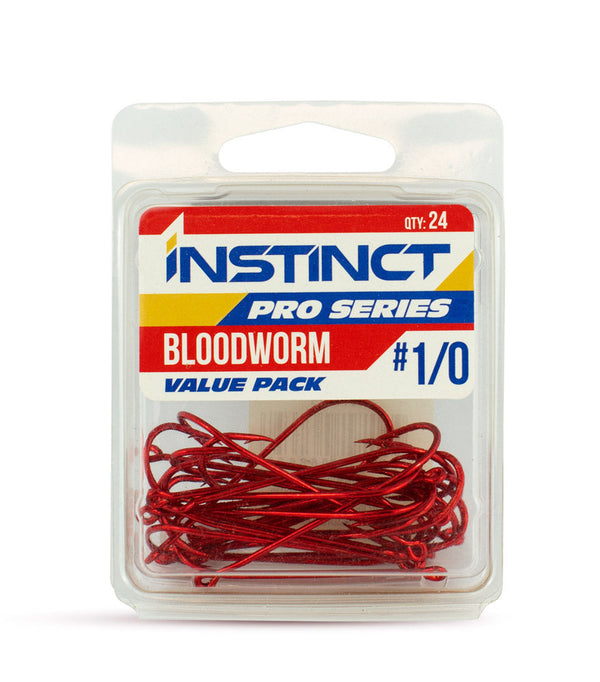 Instinct Pro Hook Bloodworm Red Value - 1/0