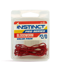 Instinct Pro Hook Bloodworm Red Value - 2/0