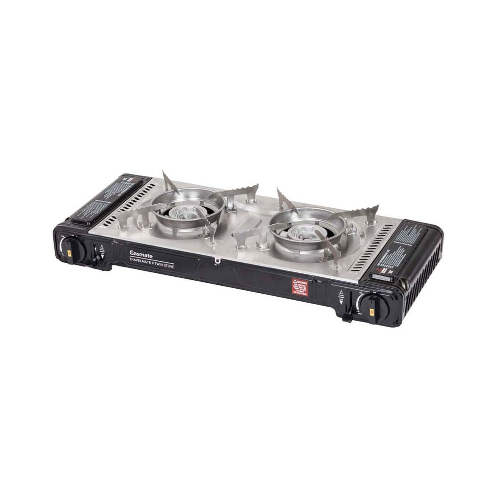 Gasmate Butane Twin Stove w/Hotplate