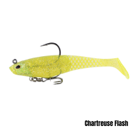 PowerBait CullShad Magnum Chartreuse Flash
