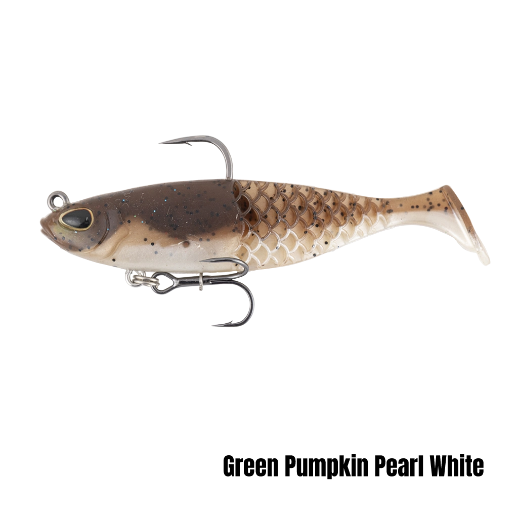 Berkley PowerBait Honey Minnow 90mm Green Pumpkin Pearl White