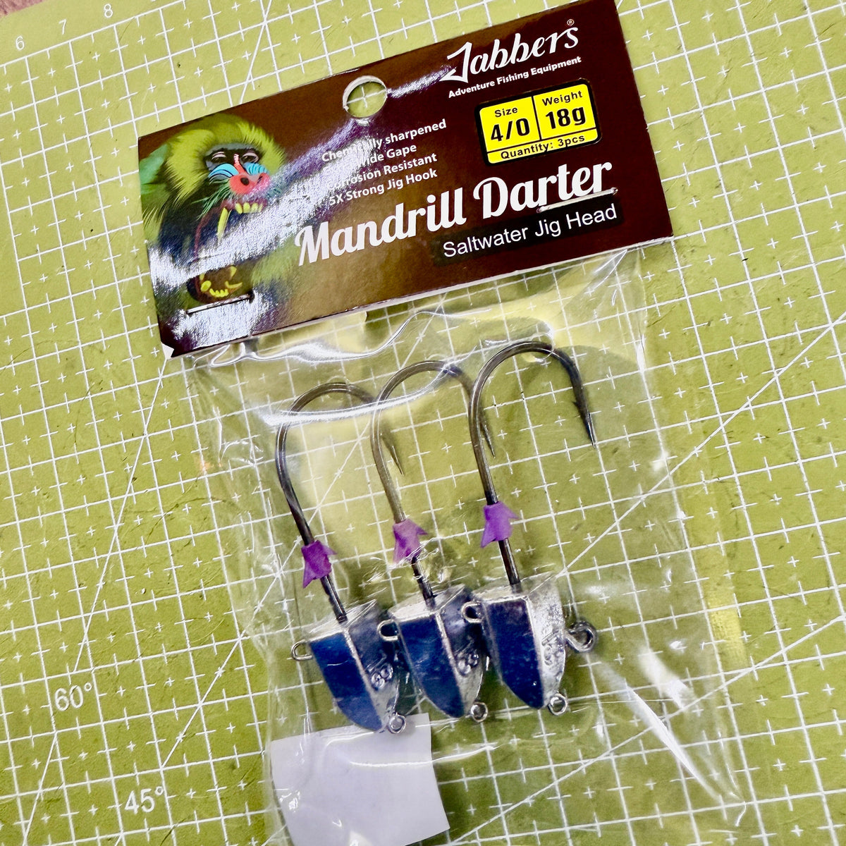 Jabbers Mandrill Darter 18g, 4/0, 3 pieces