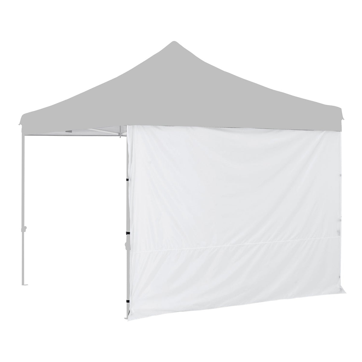 OZtrail 3m solid white wall fitted to a gazebo; gazebo not included