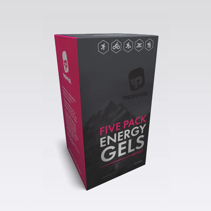 PeakFuel Energy Gel - Berry With Caffeine Pack Of 5