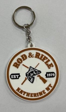 Rod and Rifle Keychain