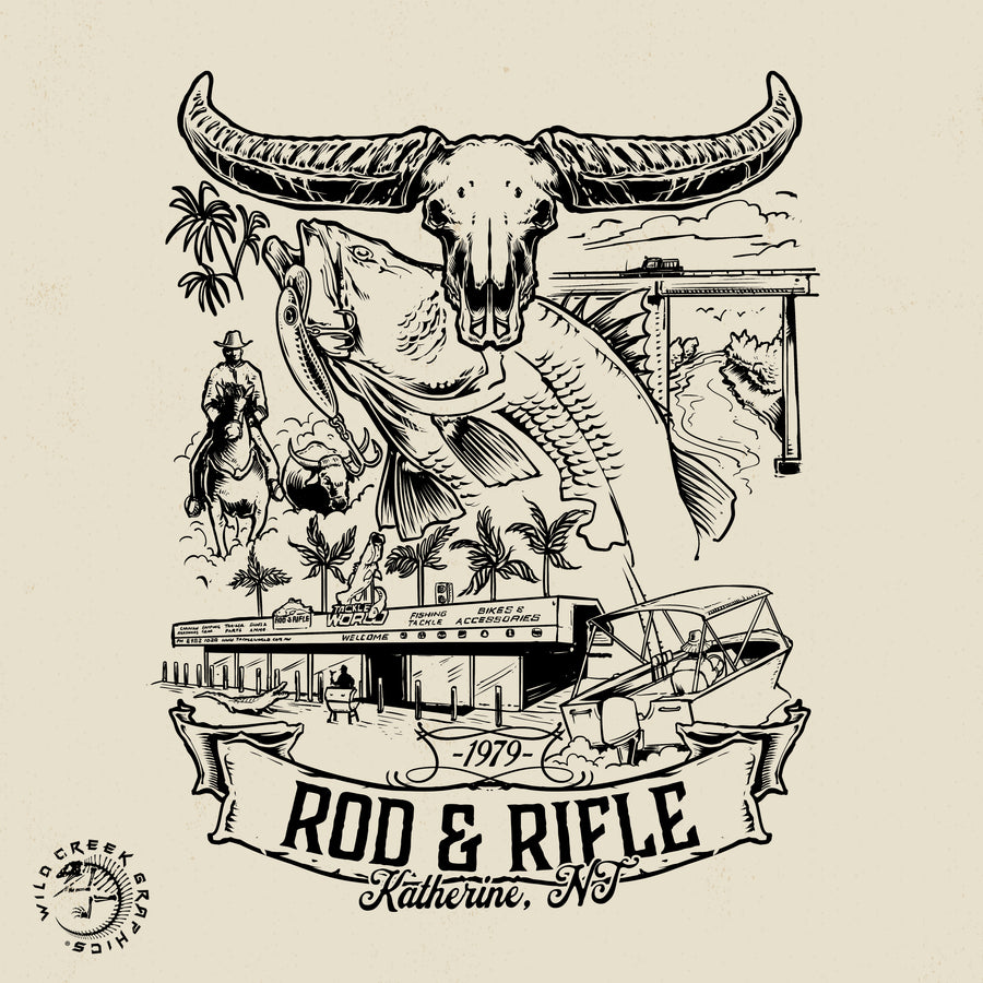 Rod and Rifle Sticker