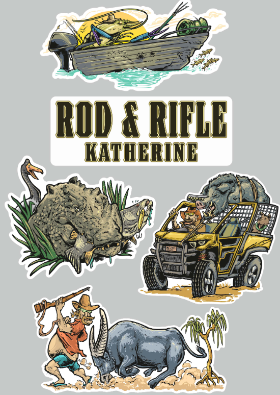 Rod & Rifle Sticker Pack (5 pcs)