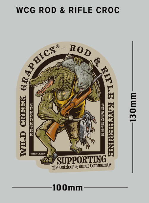 Wildcreek/Rod & Rifle Croc Sticker – Rod & Rifle Tackleworld