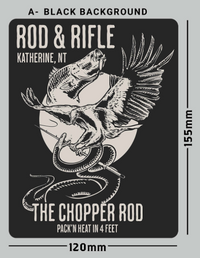 Rod & Rifle Chopper Rod Sticker