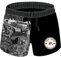 Rod and Rifle Footy Shorts Boar