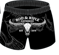 Rod and Rifle Footy Shorts Barra