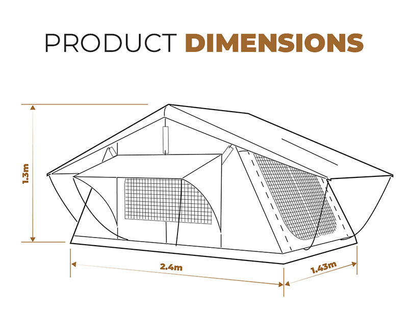 OzTrail Tarkine 1400 Roof Top Tent