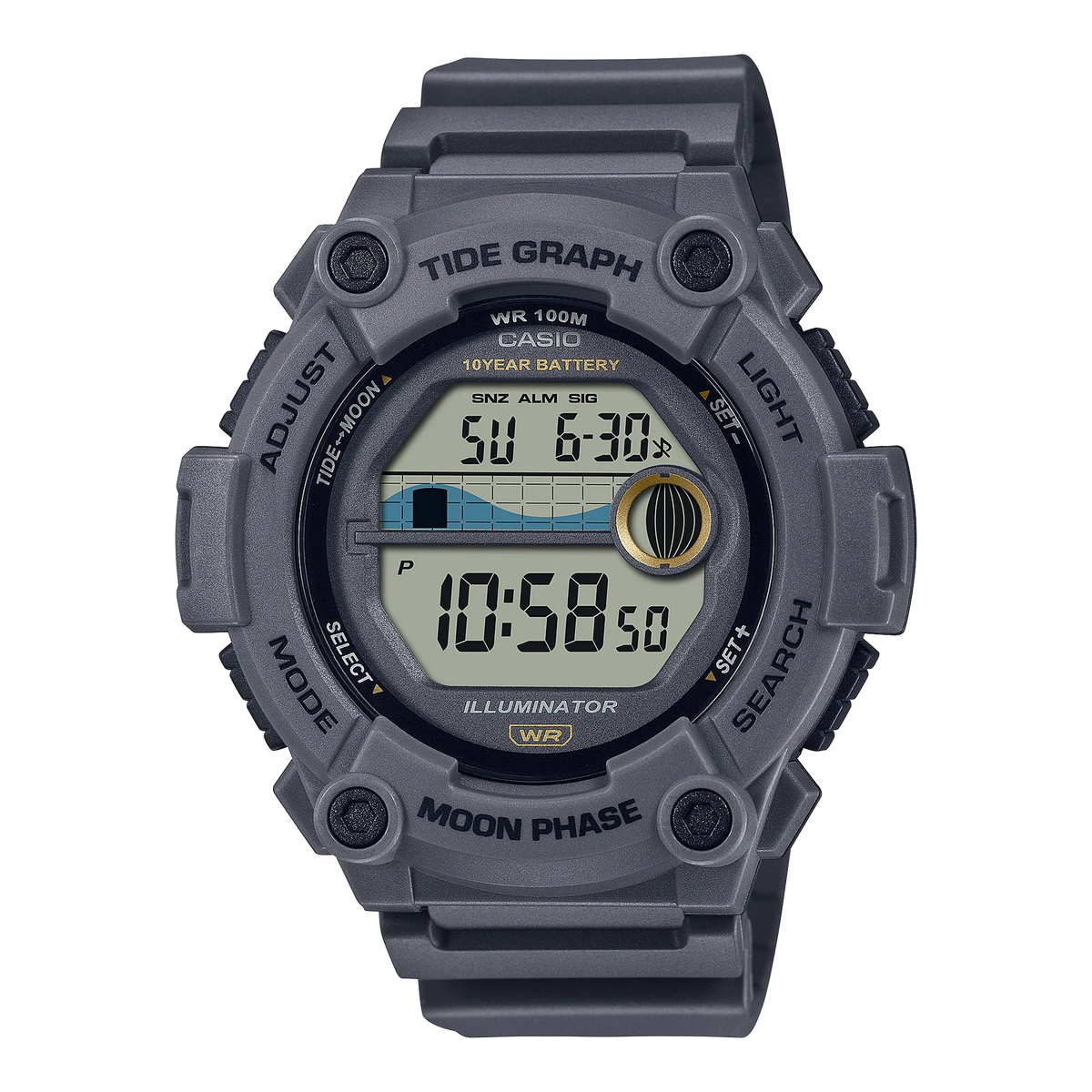 Casio WS1300H-8A Gray Tide Watch