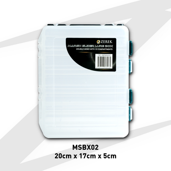 Zerek Marsh Slider Lure Box MSBX02, double-sided 10-compartment box