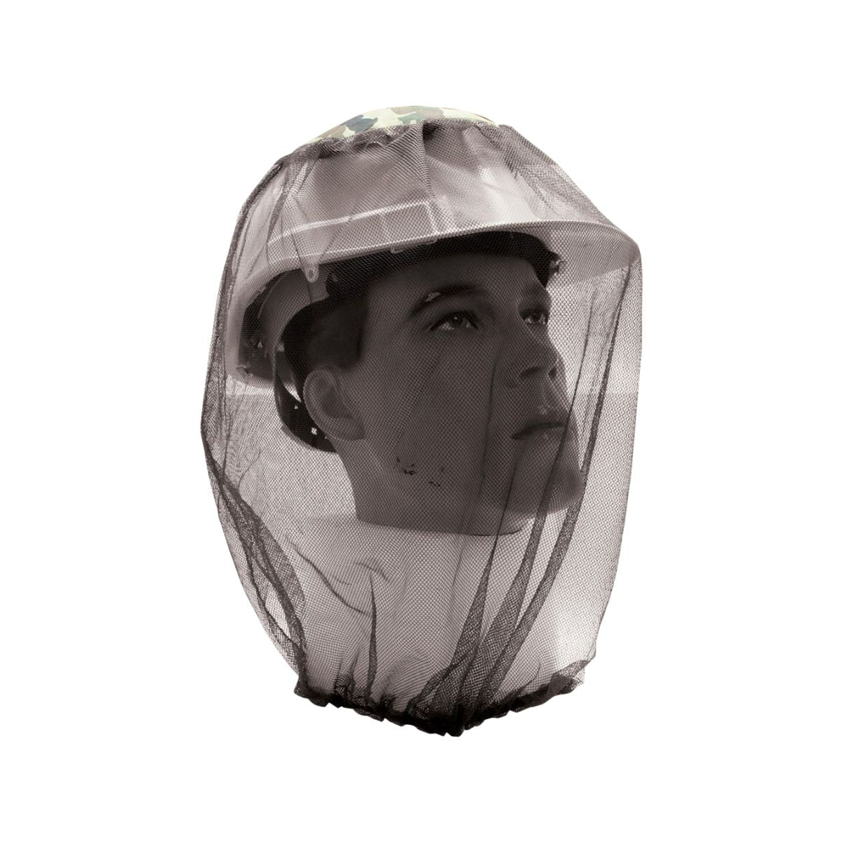ASW insect head net, Small, shown over headwear for illustration; headwear not included