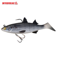 Atomic Real Baitz Yellow Eye Mullet, official supplier image for 130 mm, 180 mm and 250 mm models.