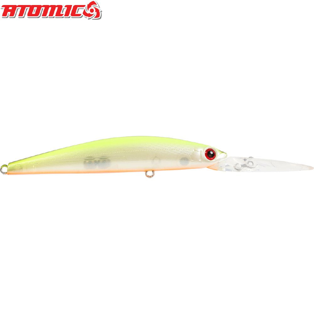 Atomic Hardz Slim Twitcher Deep 95mm Transparent Chartreuse
