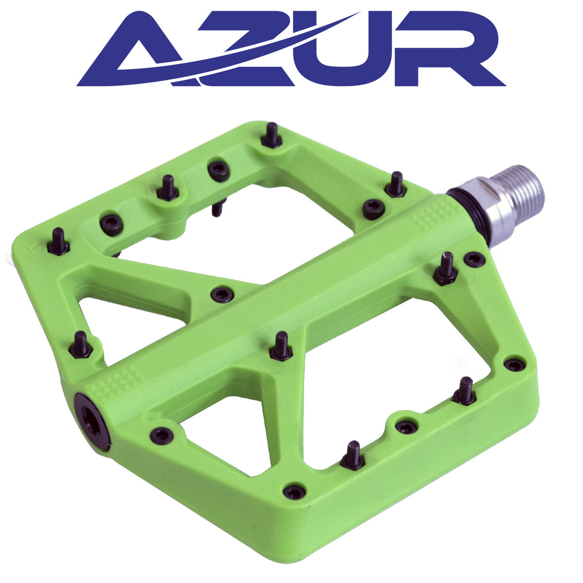 Azur Husky Flat Pedal – Lime