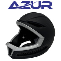 Azur KFF1 Full-Face Helmet – 52-56 cm / Black/Silver