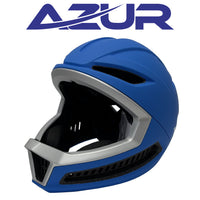 Azur KFF1 Full-Face Helmet – 52-56 cm / Blue/Silver