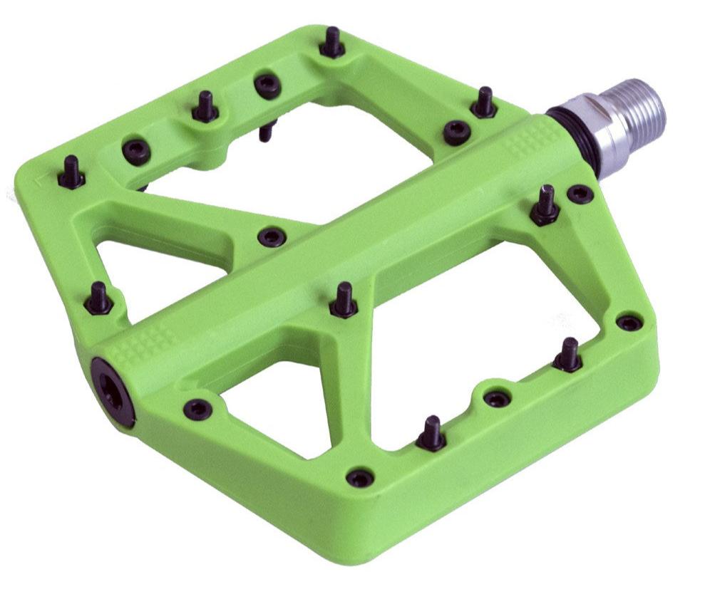 Azur Husky Flat Pedals - Lime