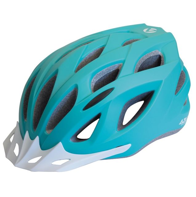 Azur L61 helmet in Matte Teal; shell appearance shared across listed sizes
