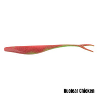 Berkley Gulp jerkshad, Nuclear Chicken (manufacturer shared-size colour illustration)