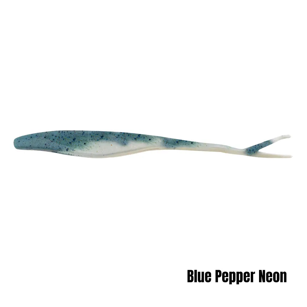 Berkley Gulp jerkshad, blue pepper neon (manufacturer shared-size colour illustration)