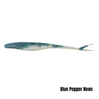 Berkley Gulp jerkshad, blue pepper neon (manufacturer shared-size colour illustration)