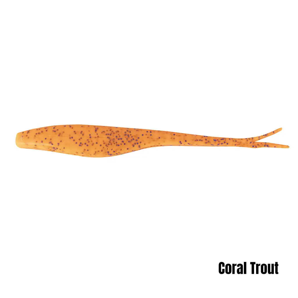 Berkley Gulp jerkshad, coral trout (manufacturer shared-size colour illustration)