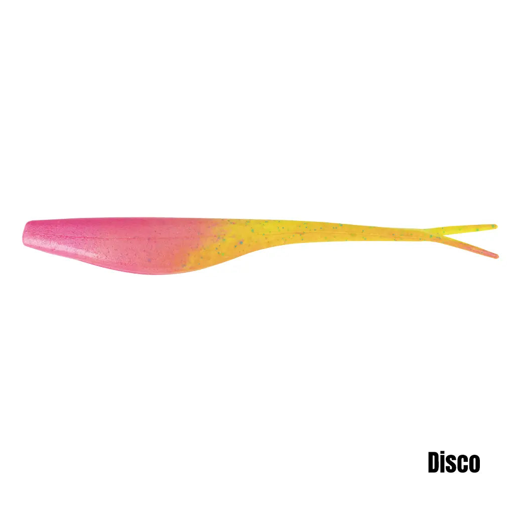 Berkley Gulp jerkshad, disco (manufacturer shared-size colour illustration)